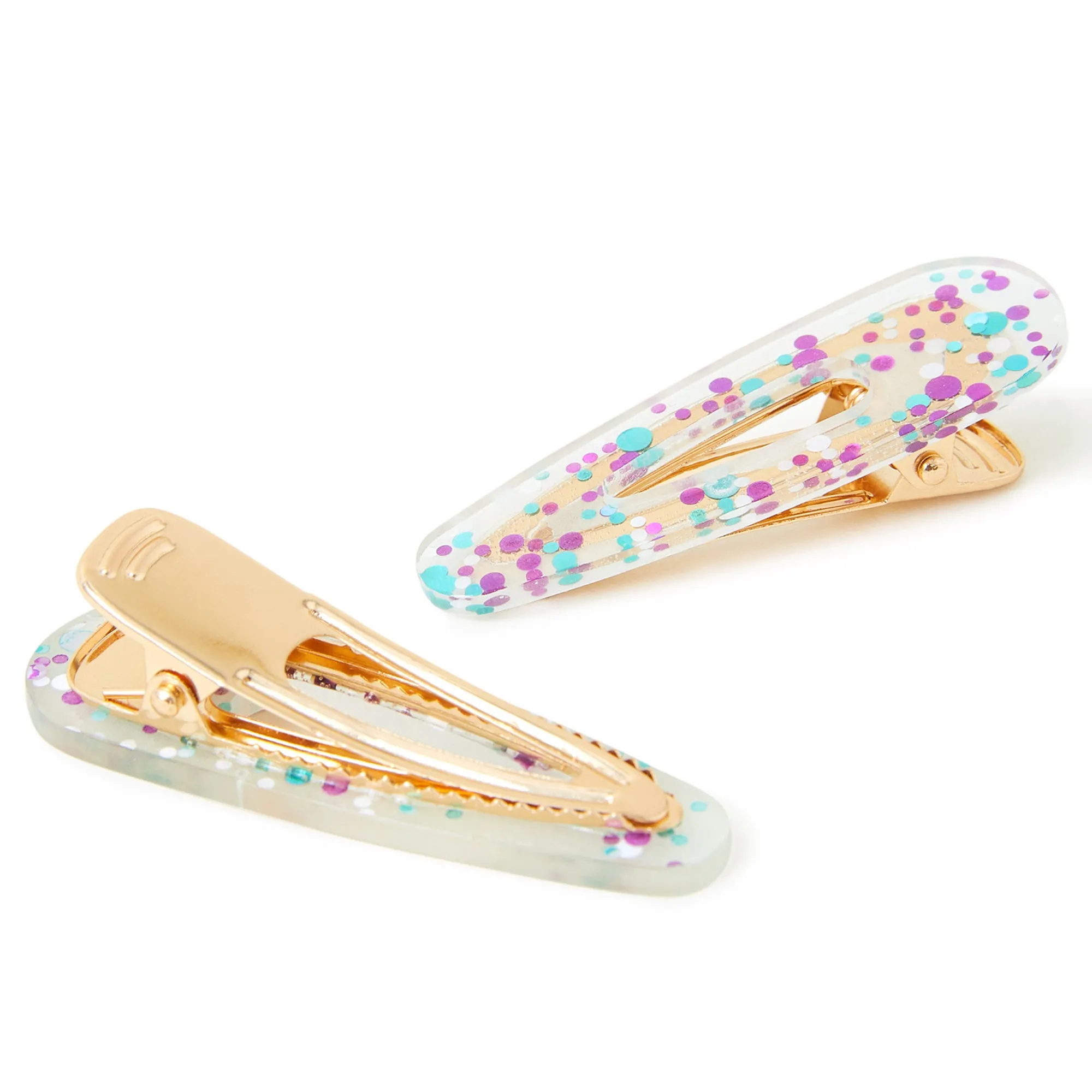 Accessorize London Girl's  Glitter Hair Clips Set Of Two