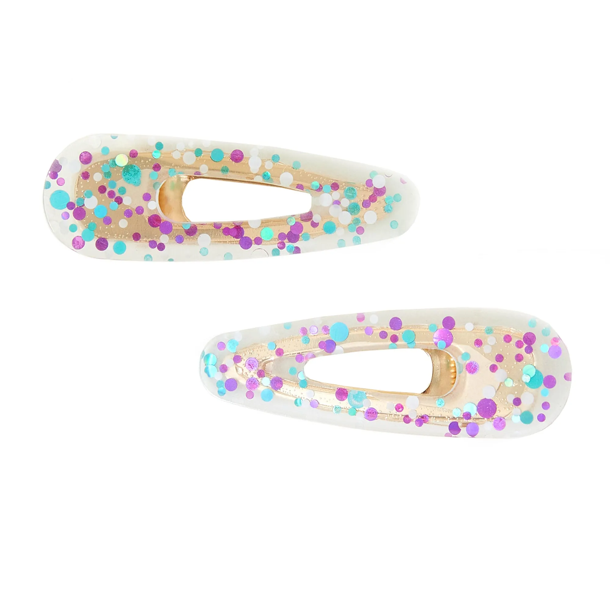 Accessorize London Girl's  Glitter Hair Clips Set Of Two