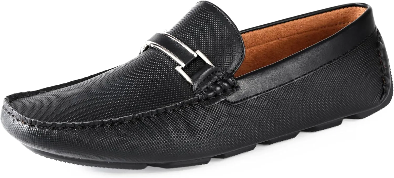 Amali Cola - Driving Moccasins for Men  Mens Slip On Loafers, Moccasins, Slip-on Dress Shoes - Driving Loafers with Matching Color Bit
