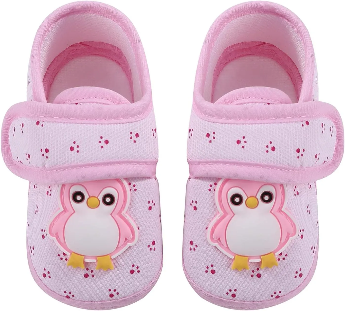 Baby Shoes Boy Infant Baby Girls Boy Prewalker Penguin Cartoon Single Shoes (Pink, 12-18 Months)