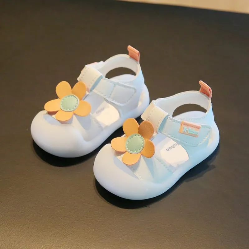 Baby Summer Sandals Breathable Mesh Rubber Sole Non-Slip Outdoor Shoes for Boys and Girls 9-30 Months