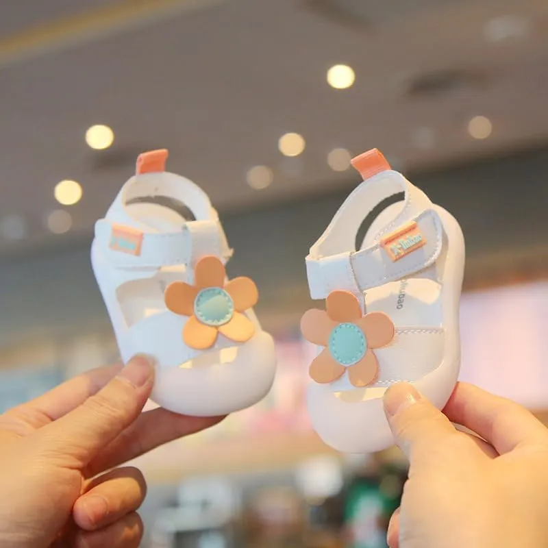 Baby Summer Sandals Breathable Mesh Rubber Sole Non-Slip Outdoor Shoes for Boys and Girls 9-30 Months