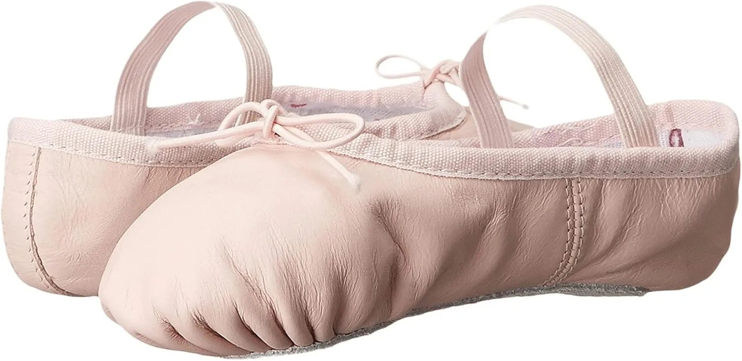 Ballet Dance Pink Shoes Leather Sole ~Practical & Light Weight Size 2 for Girls