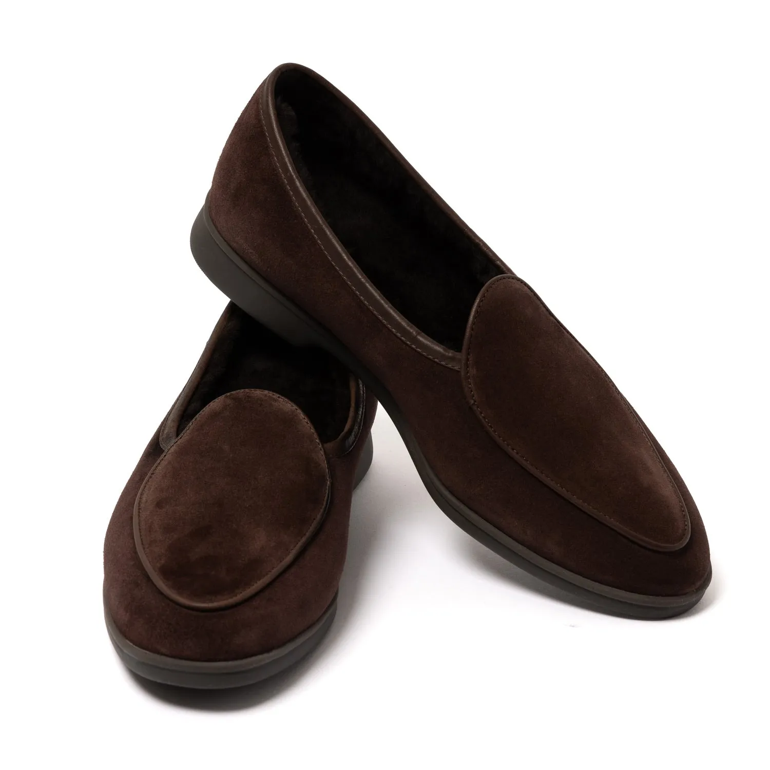 Baudoin & Lange x MJ: Stride Loafer "Shearling" made of Calf Suede - handmade