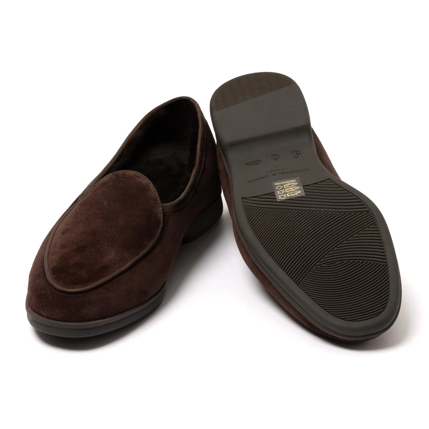 Baudoin & Lange x MJ: Stride Loafer "Shearling" made of Calf Suede - handmade