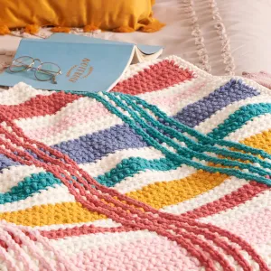 Bernat Colorweave Oasis Crochet Blanket