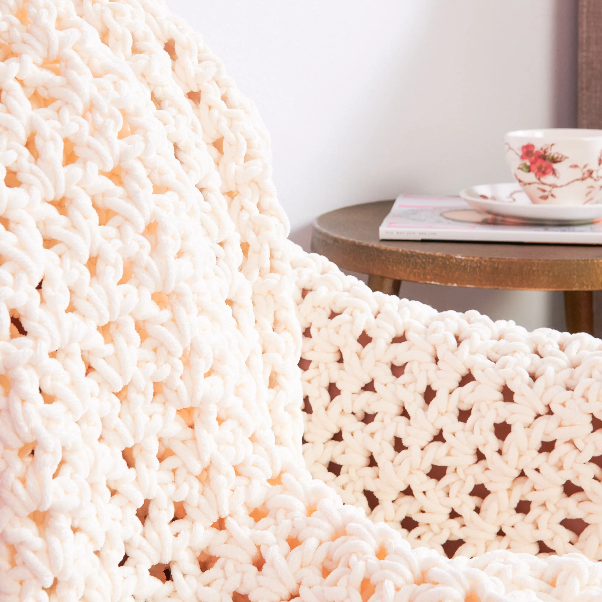 Bernat Simple Split Crochet Blanket