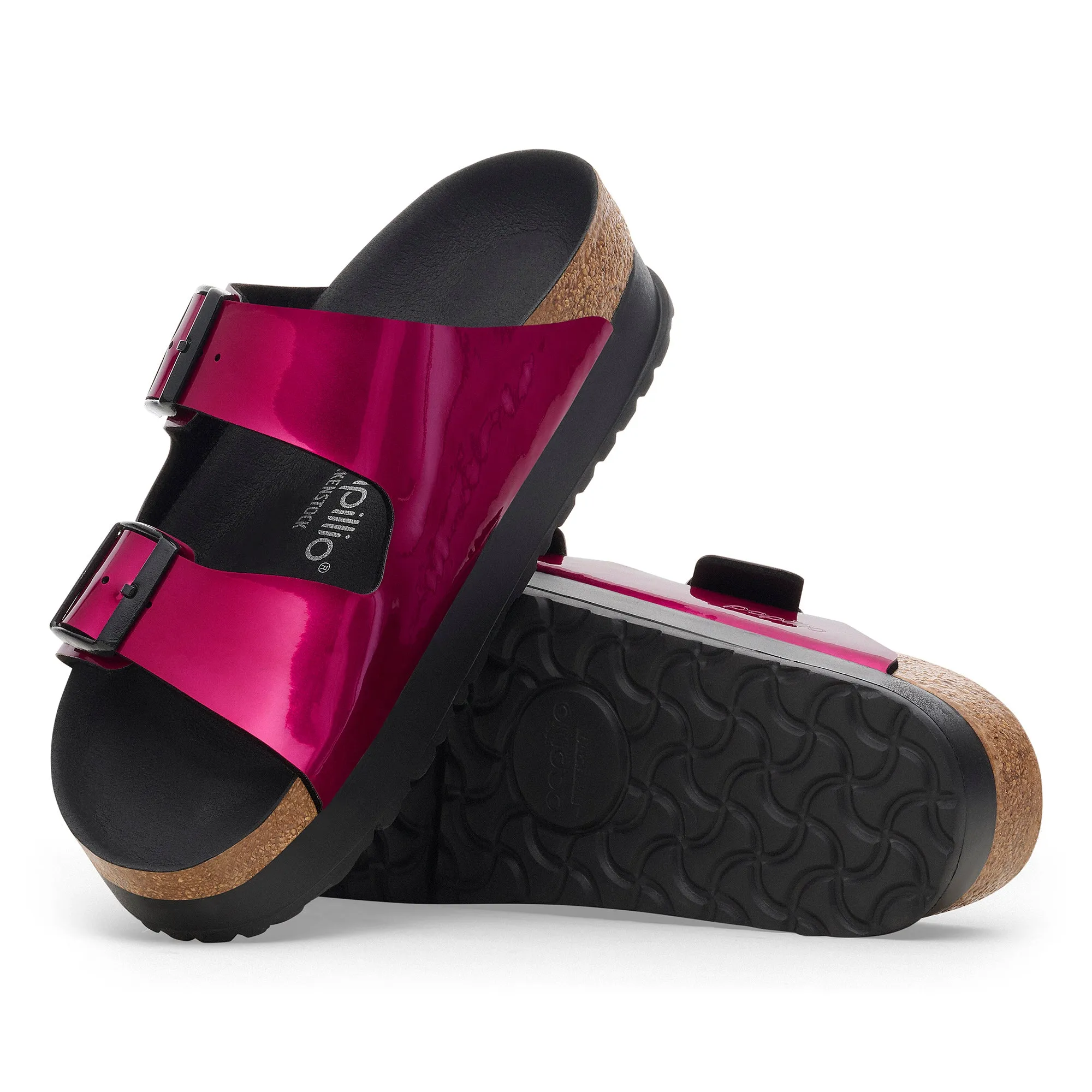 Birkenstock Papillio Arizona Flex Platform Birko-Flor Patent Women's