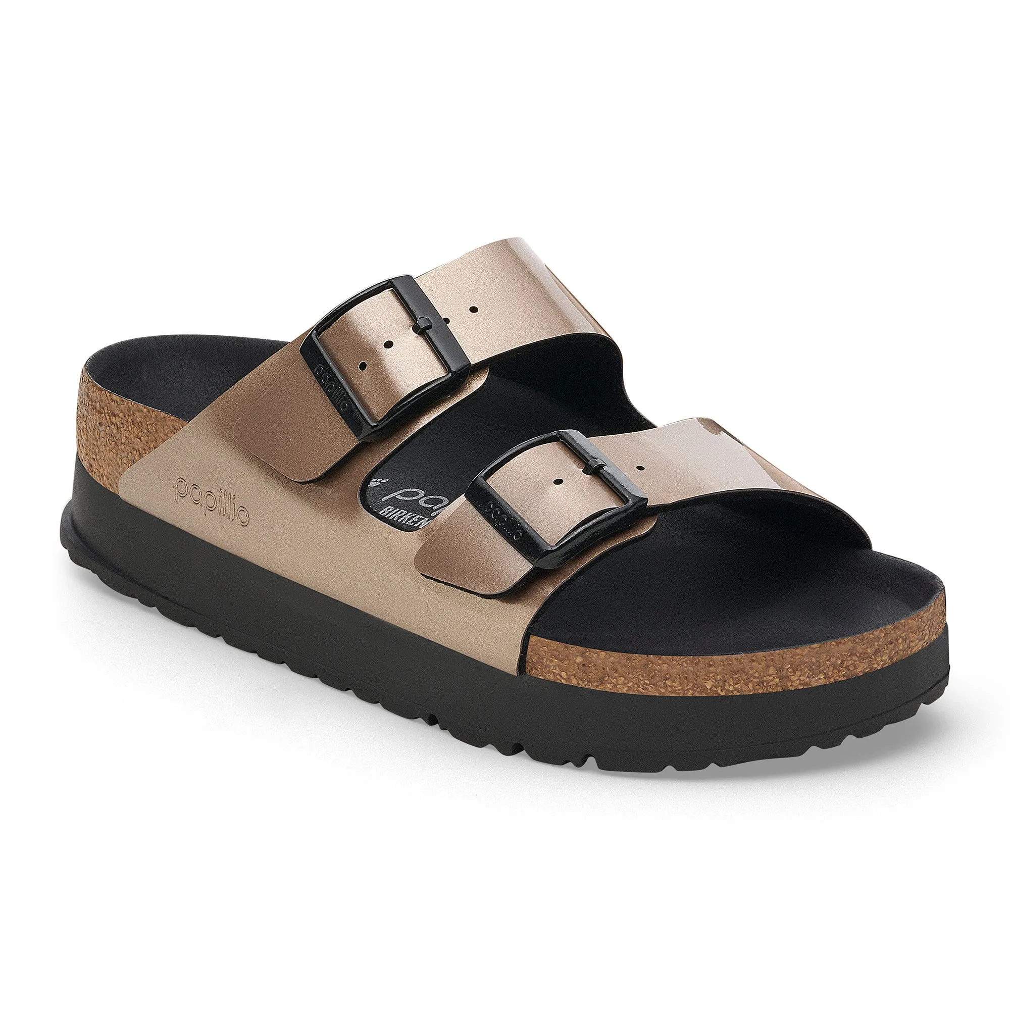 Birkenstock Papillio Arizona Flex Platform Birko-Flor Patent Women's