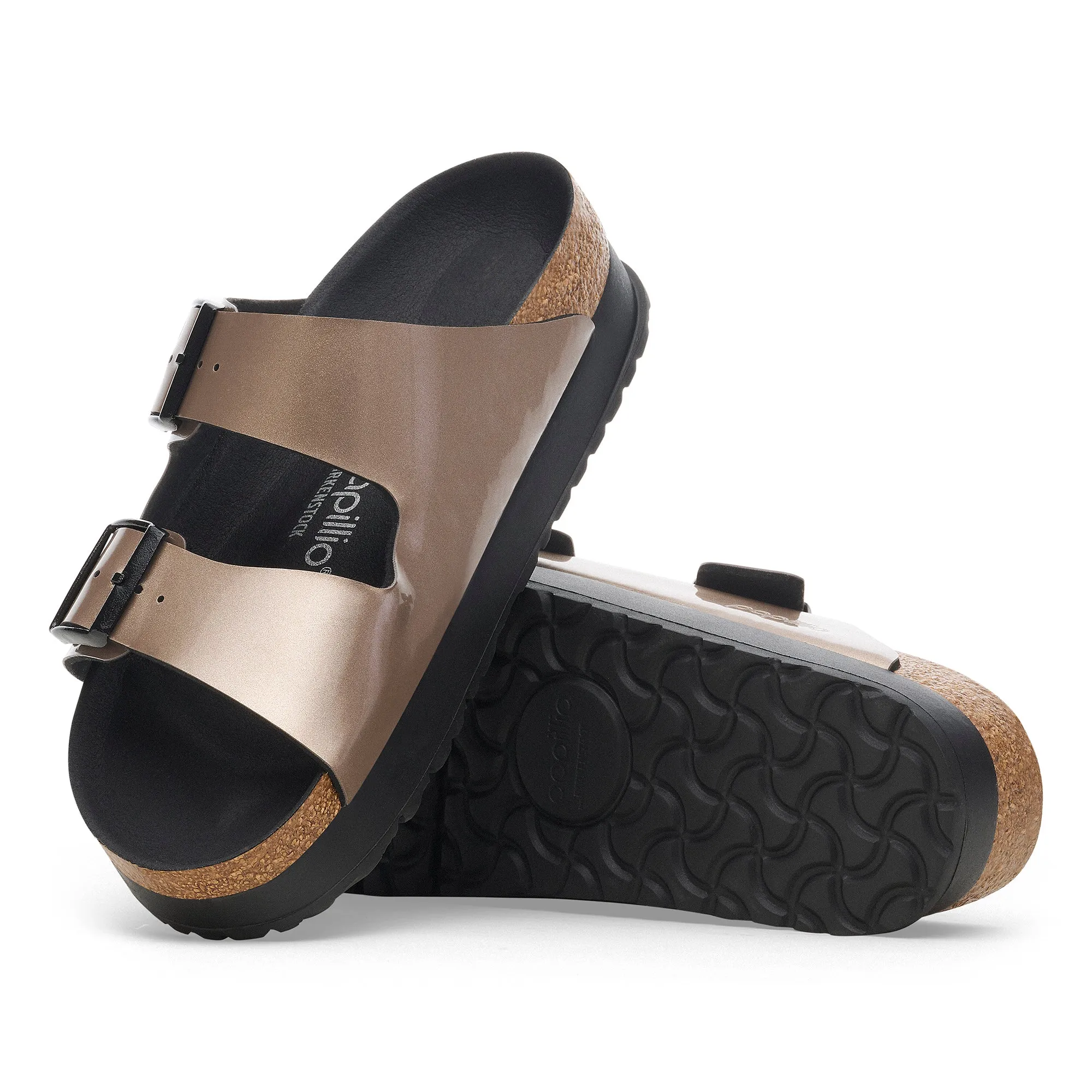 Birkenstock Papillio Arizona Flex Platform Birko-Flor Patent Women's