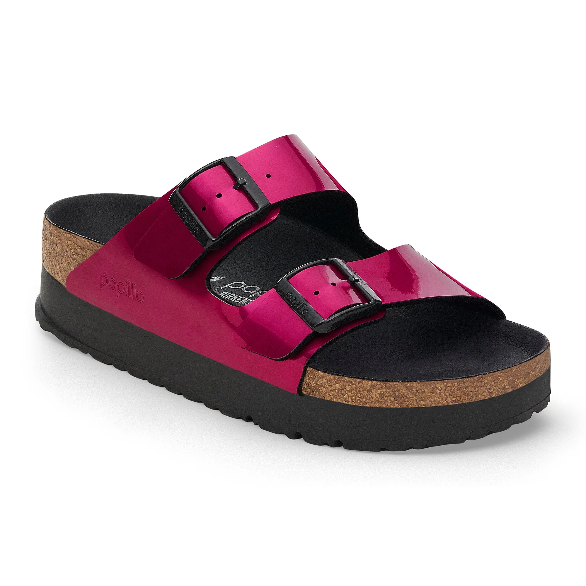 Birkenstock Papillio Arizona Flex Platform Birko-Flor Patent Women's