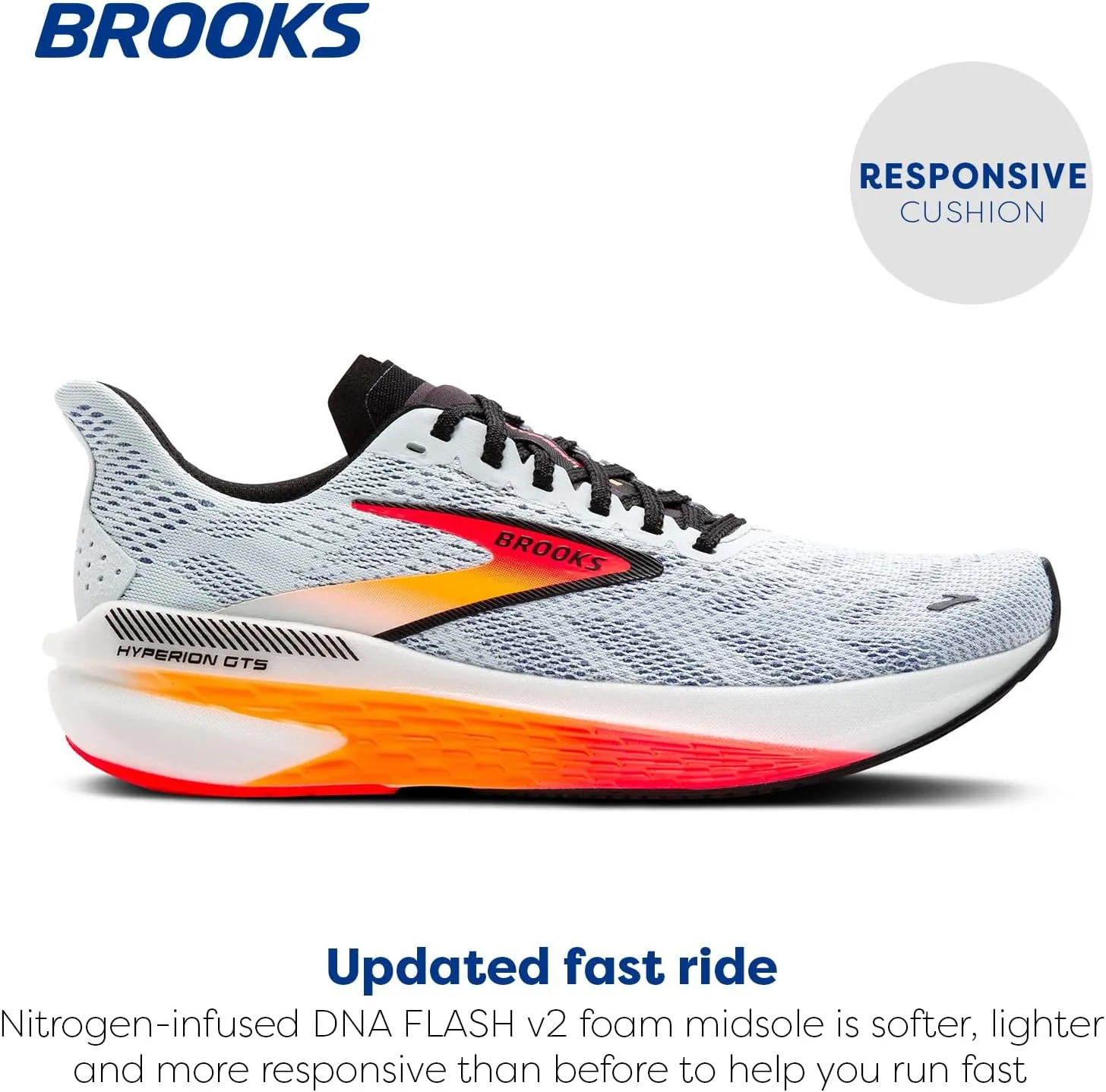 Brooks Mens Hyperion GTS 2 Supportive Running Shoe