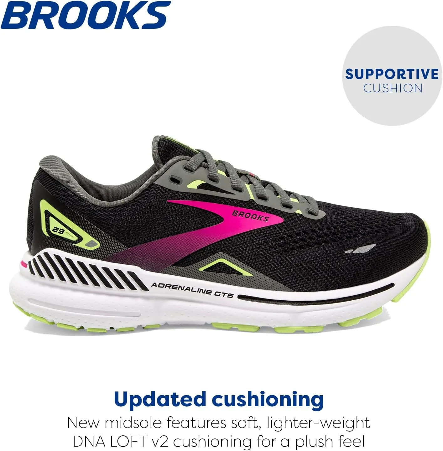Brooks Womens Adrenaline GTS 23 Supportive Running Shoe