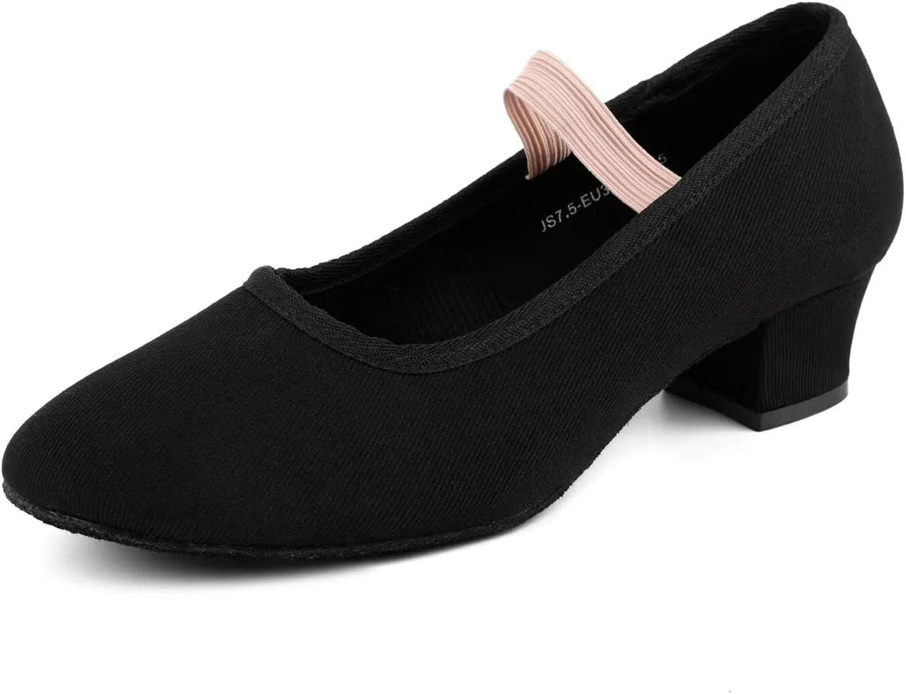 Character Dance Shoes for Women with Elastic Strap,Easy to Put On, Versatile for Various Dances, Fashionable Design - Ideal for Ballroom, Salsa, Tango, Flamenco, Latin Dancers