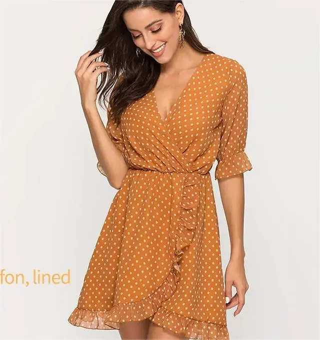 Chic Polka Dot Mini Dress