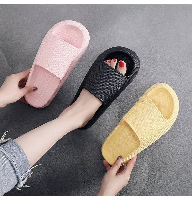 Cloud Slippers for Women| Shower Slippers Bathroom Sandals | Extremely Comfy | Cushioned Thick Sole