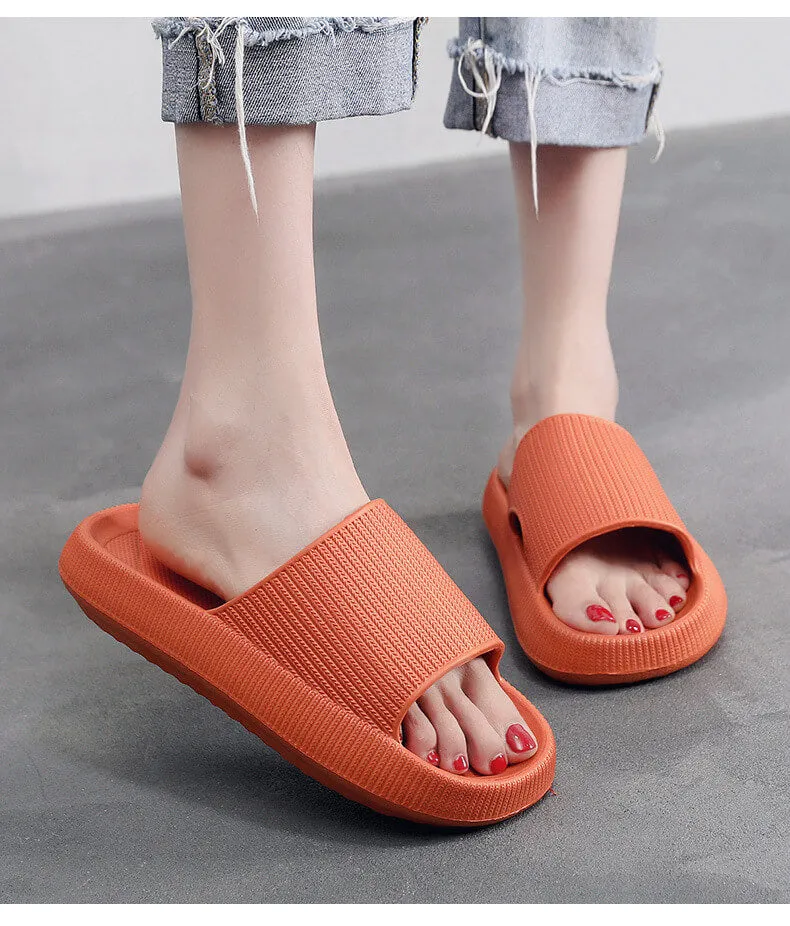 Cloud Slippers for Women| Shower Slippers Bathroom Sandals | Extremely Comfy | Cushioned Thick Sole