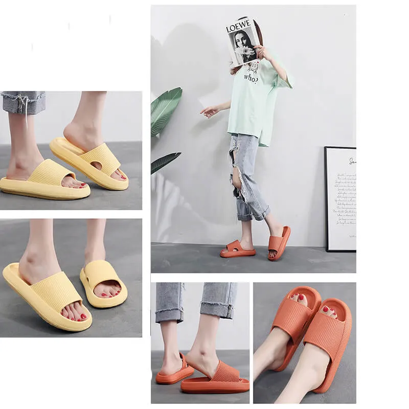 Cloud Slippers for Women| Shower Slippers Bathroom Sandals | Extremely Comfy | Cushioned Thick Sole