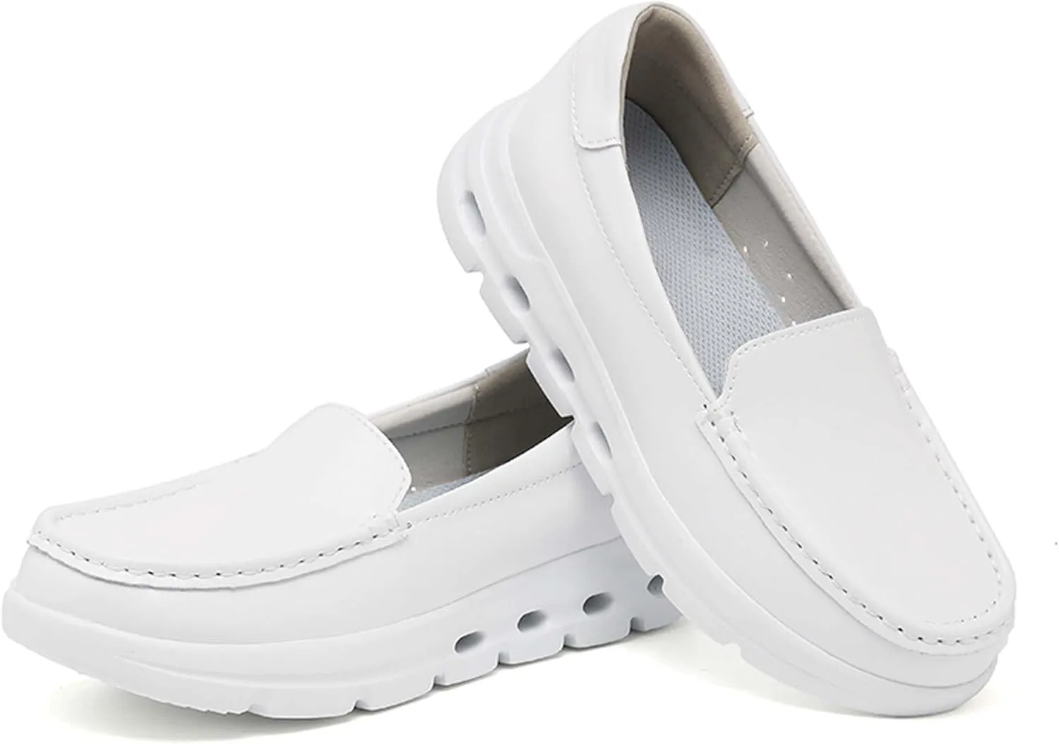 Comfortable Women's Nurses Shoes Breathable Anti-Slip Restaurant Service Shoes Soft Bottom Shock Absorption Ladies Medical Work Shoes