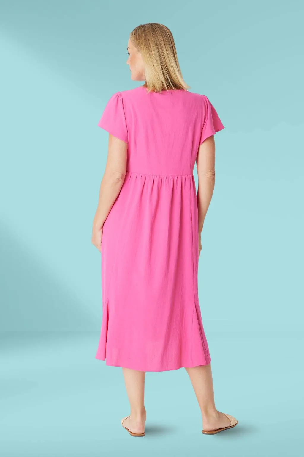Cordelia St Pebbles Upcycle Dress Hot Pink