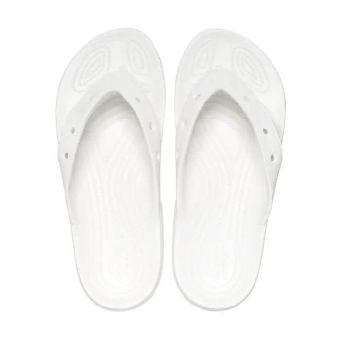 Crocs Classic Flip 207713-100 Ladies White Slip On Sandals