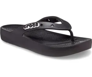 CROCS  Classic Platform  Flip - Black