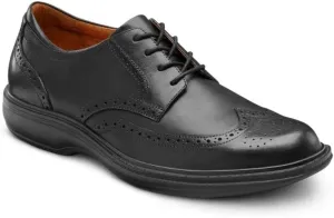 Dr. Comfort Wing Men's Therapeutic Diabetic Extra Depth Dress Shoe Leather Lace