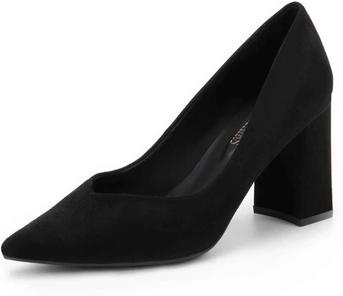 DREAM PAIRS Womens High Chunky Closed Toe Block Heels Pointed Toe Wedding Party Elegant Slip On Pumps Shoes