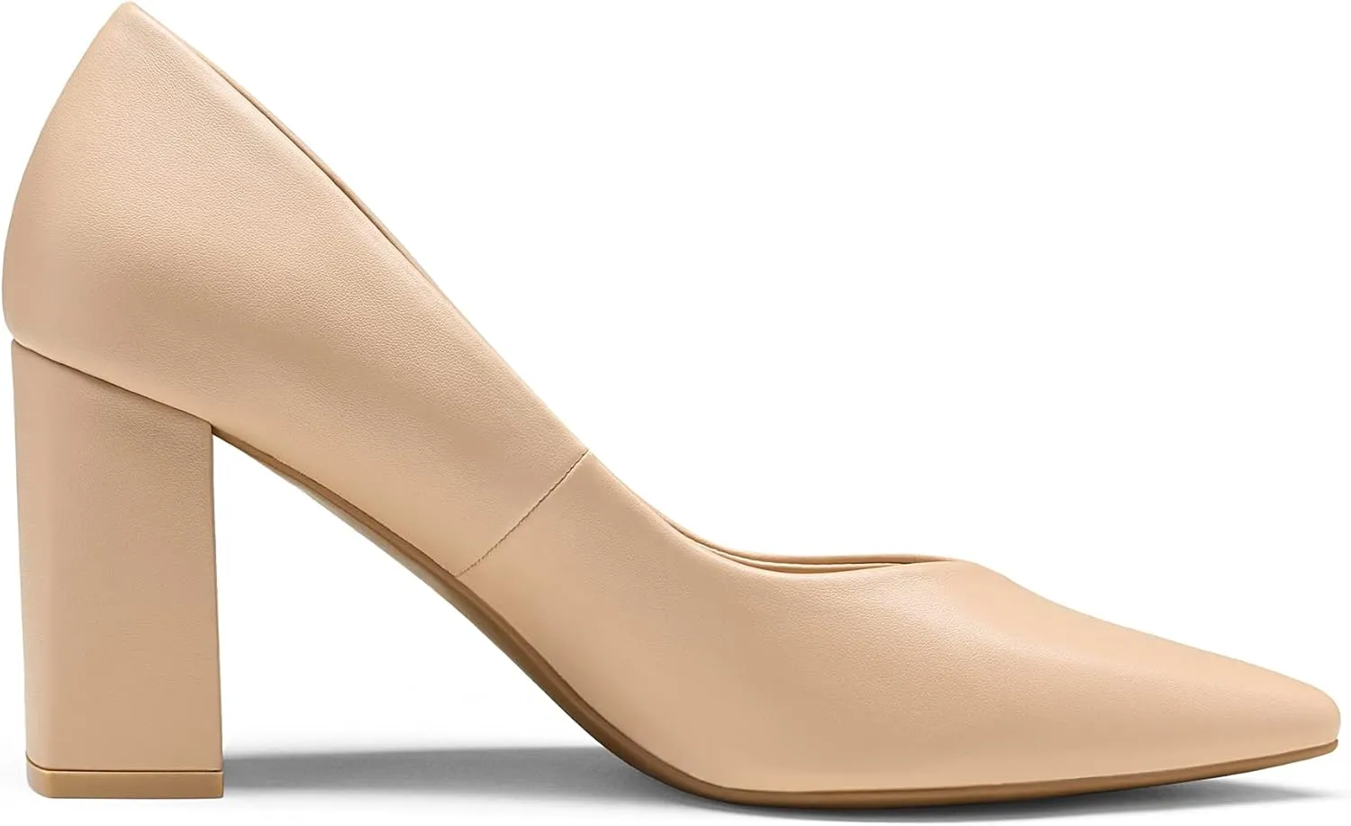 DREAM PAIRS Womens High Chunky Closed Toe Block Heels Pointed Toe Wedding Party Elegant Slip On Pumps Shoes