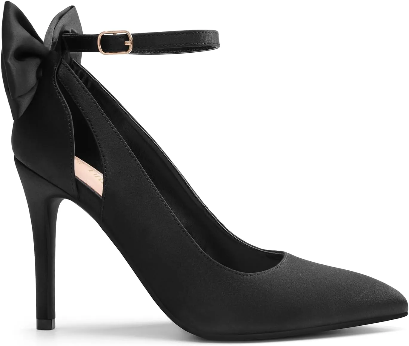 DREAM PAIRS Women's High Heels Stiletto Strappy Pointed Toe Bow Heel Pumps Sexy D'Orsay Party Wedding Dress Shoes