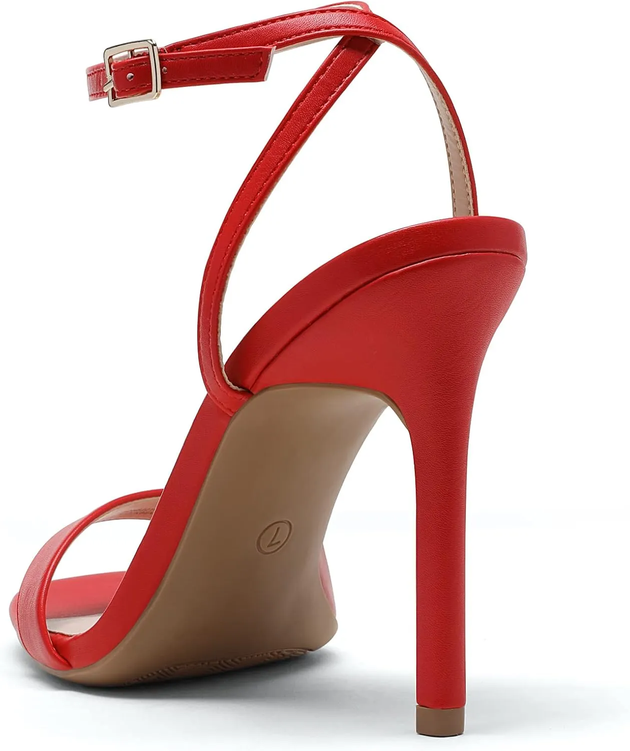 DREAM PAIRS Womens High Stilettos Open Square Toe Ankle Strap Heels Sexy Comfort Strappy Dress Shoes Wedding Bridal Pumps Sandals