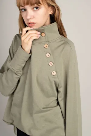 Elegant Sage Top Pullover