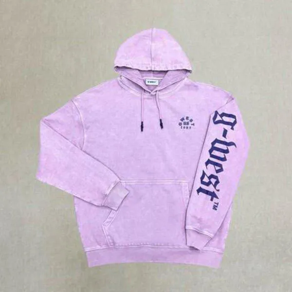 G West Mens Letter Graphic Hoodie - Gwaphd2029 3 Colors
