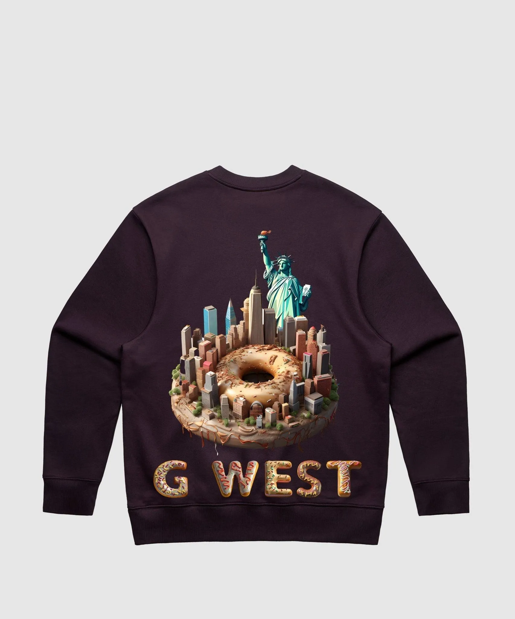G West Nyc Donut Heavy Premium Crewneck - 6 Colors