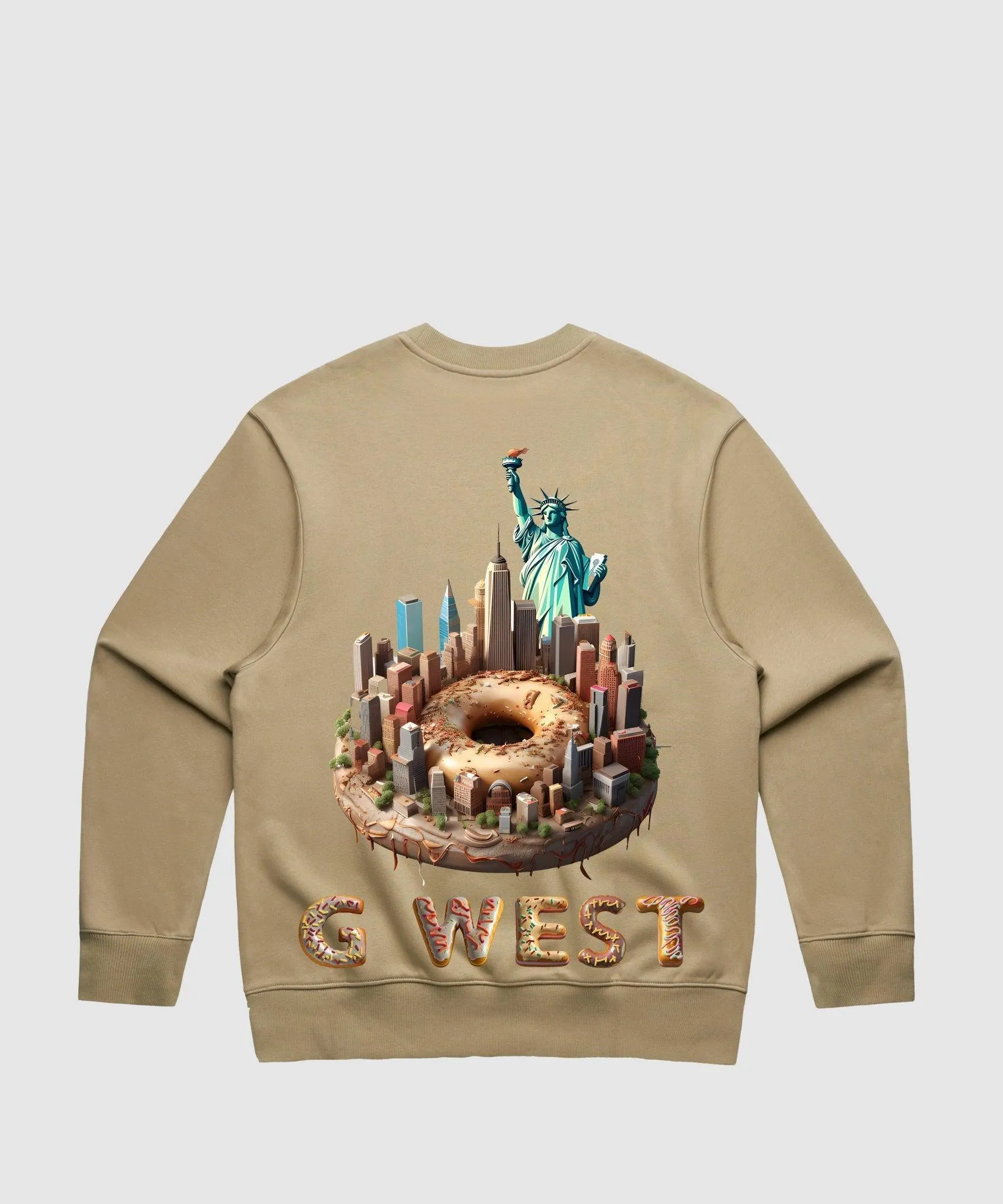 G West Nyc Donut Heavy Premium Crewneck - 6 Colors