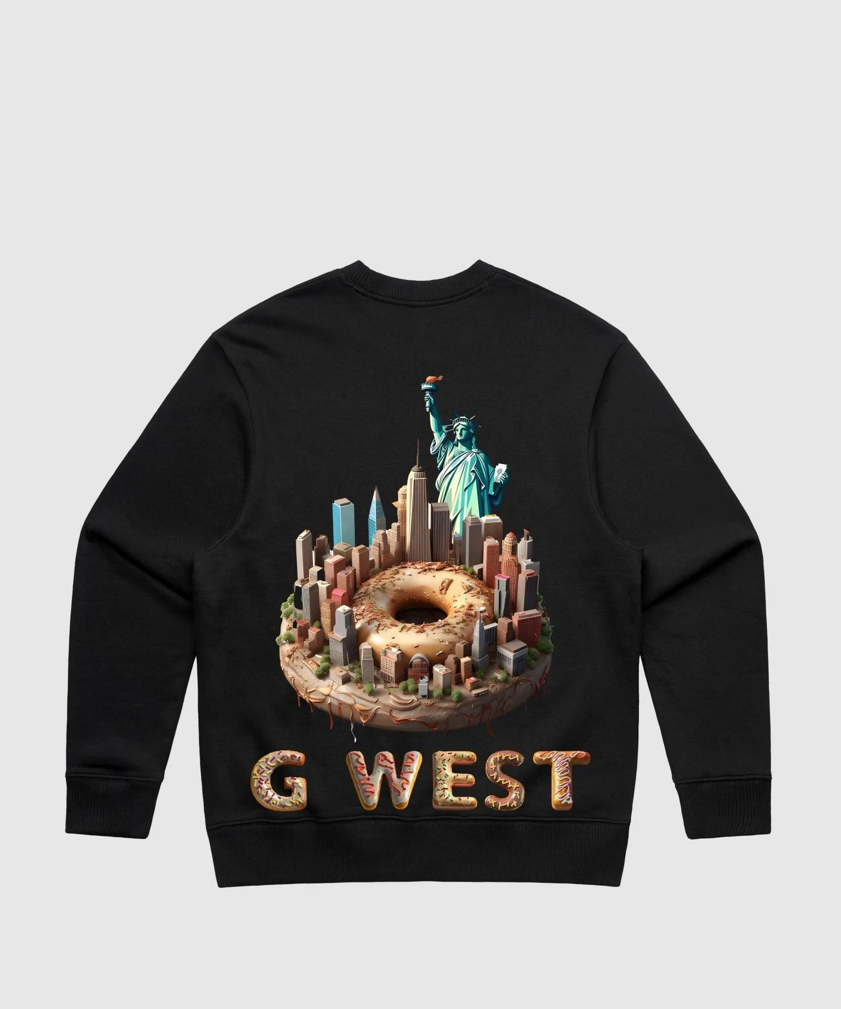 G West Nyc Donut Heavy Premium Crewneck - 6 Colors