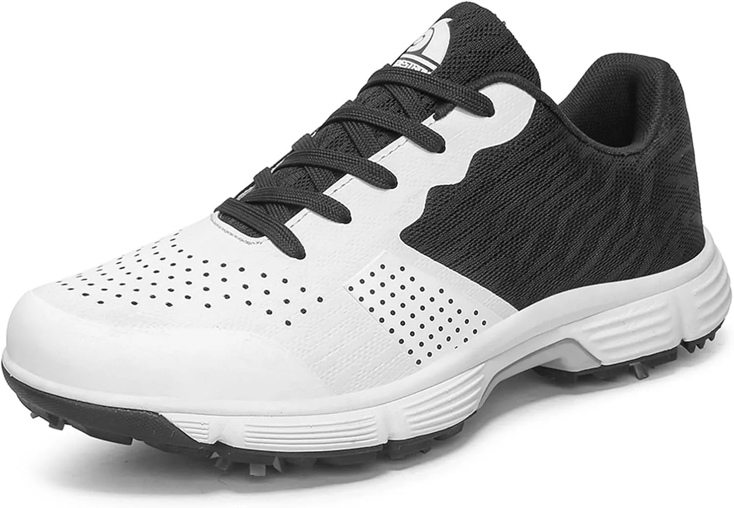 Golf Shoes for Men Professional Lightweight Golf Wears Lace-Up Spikes Golfers Sneakers Anti Slip Breathable Walking Footwears