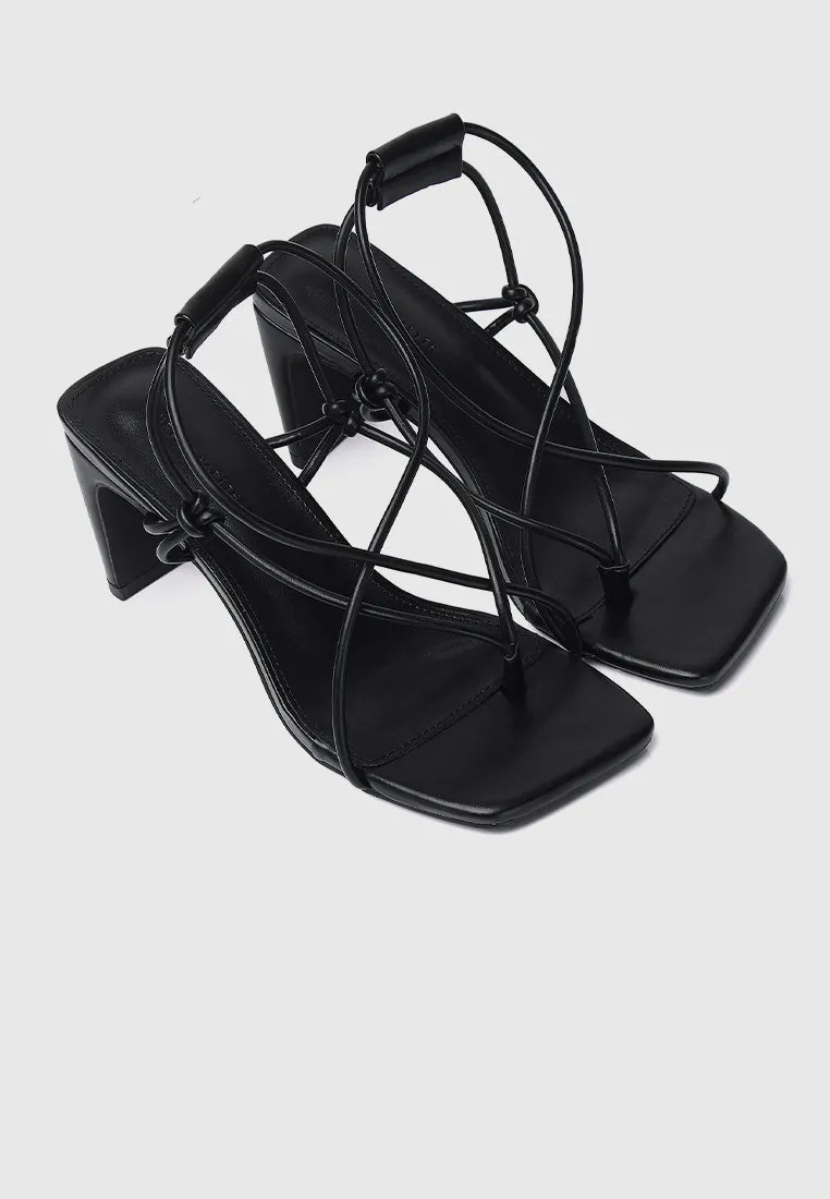 Heidi Strappy Heels (Black)