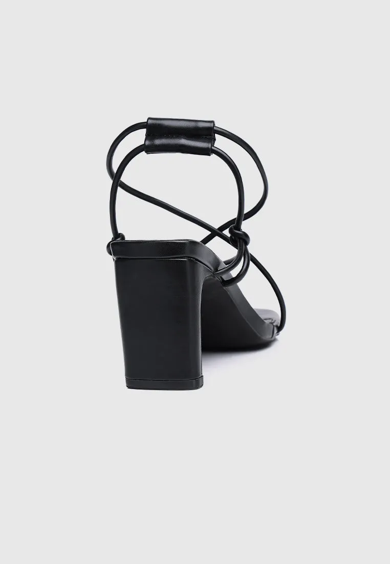Heidi Strappy Heels (Black)