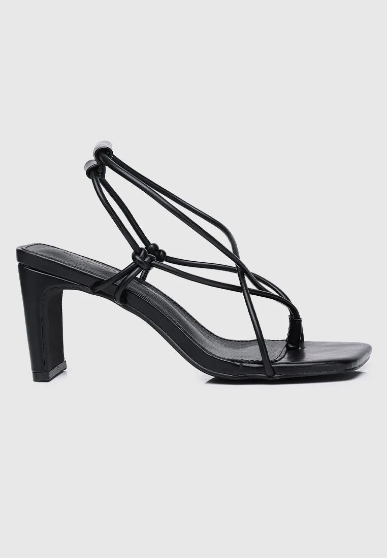 Heidi Strappy Heels (Black)