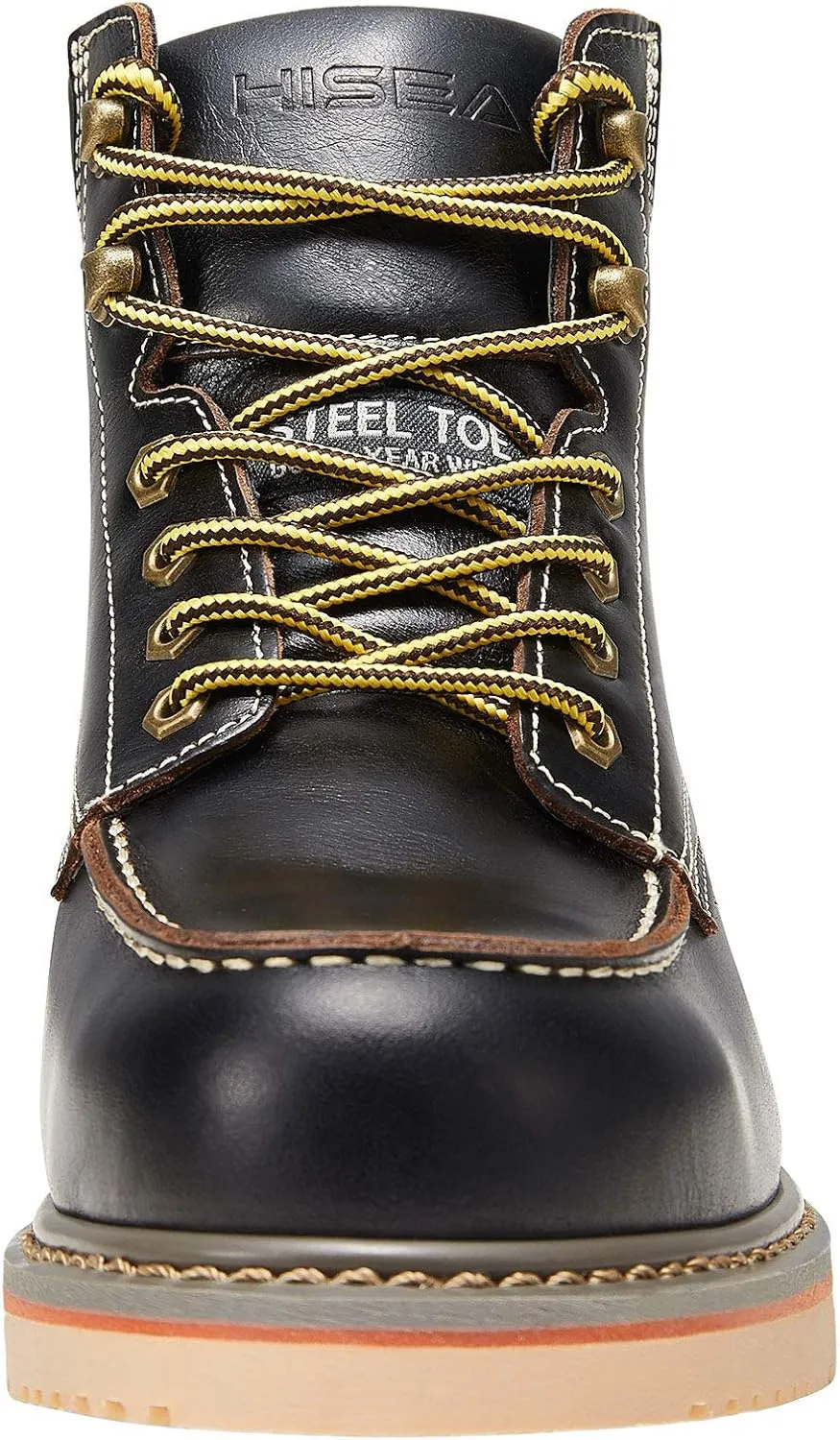 HISEA NINGO Work Boots for Men Steel/Soft Toe Boots, 6 Waterproof Slip Resistant Industrial & Construction Work Boots, Composite Toe Working Boots