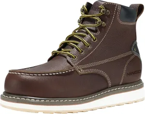 HISEA NINGO Work Boots for Men Steel/Soft Toe Boots, 6 Waterproof Slip Resistant Industrial & Construction Work Boots, Composite Toe Working Boots