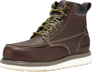HISEA NINGO Work Boots for Men Steel/Soft Toe Boots, 6 Waterproof Slip Resistant Industrial & Construction Work Boots, Composite Toe Working Boots