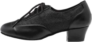 HROYL Women's Lace-up Latin Salsa Tango Practice Performance Ballroom Teacher Dance Shoes,YCL319