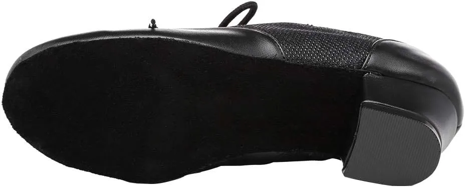 HROYL Women's Lace-up Latin Salsa Tango Practice Performance Ballroom Teacher Dance Shoes,YCL319