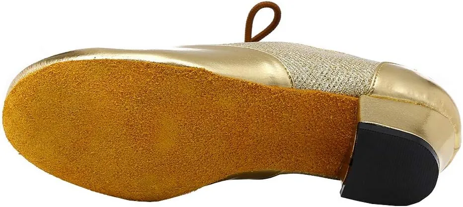 HROYL Women's Lace-up Latin Salsa Tango Practice Performance Ballroom Teacher Dance Shoes,YCL319