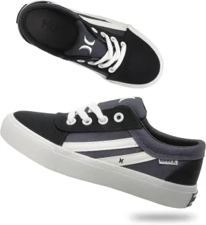 Hurley Boardy Kids Lace Up Canvas Sneakers  Low Cut Skateboarding Shoes for Kids, Sports Shoes for Boys and Girls