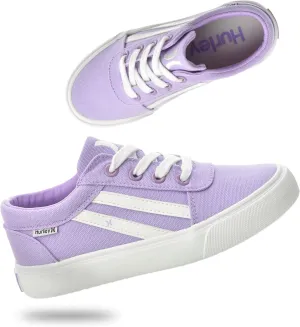 Hurley Boardy Kids Lace Up Canvas Sneakers  Low Cut Skateboarding Shoes for Kids, Sports Shoes for Boys and Girls