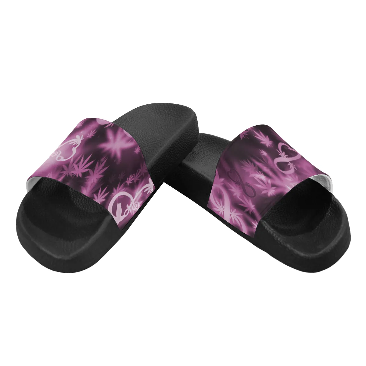 INFINITY PURPLE COSMOS Women's Slide Sandals
