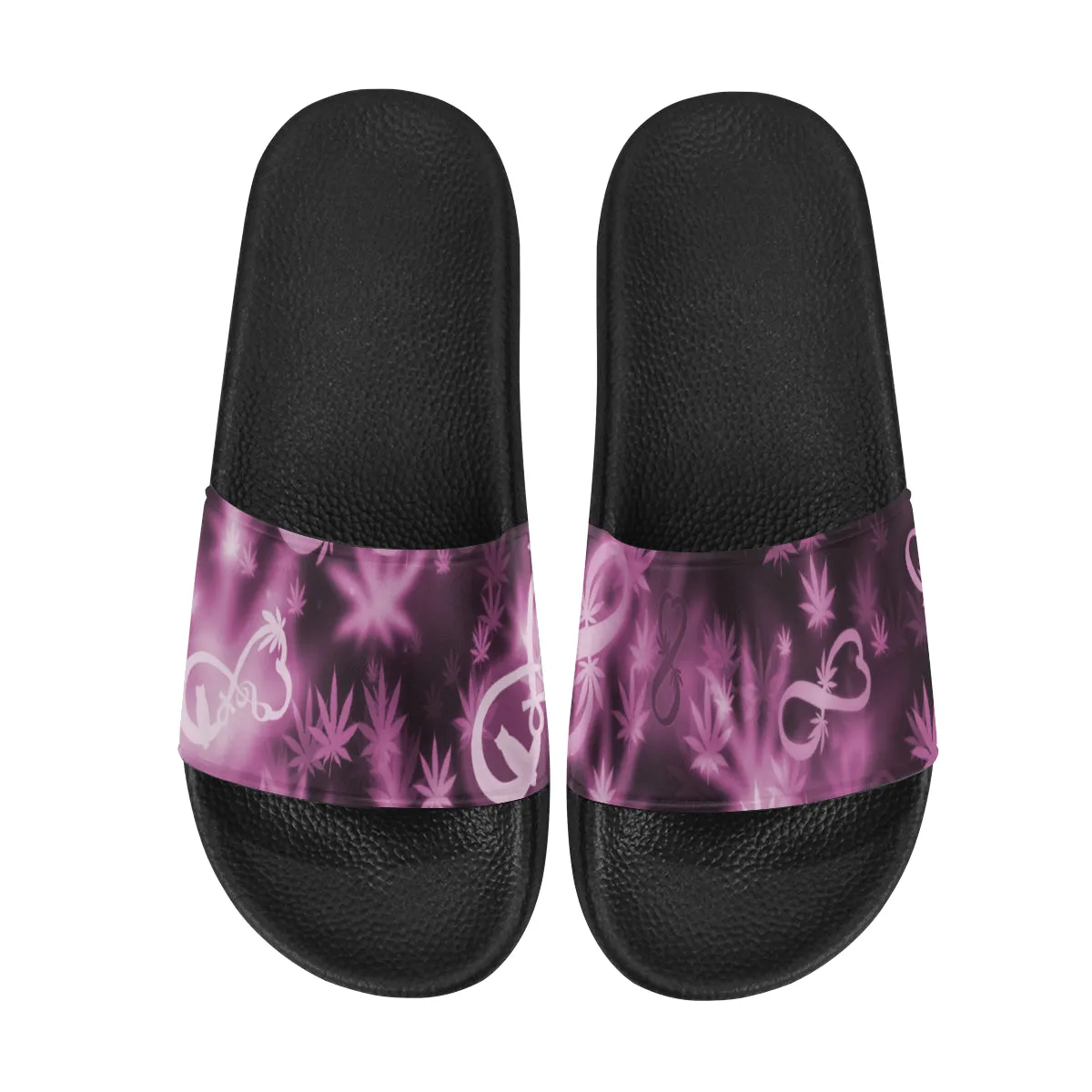 INFINITY PURPLE COSMOS Women's Slide Sandals